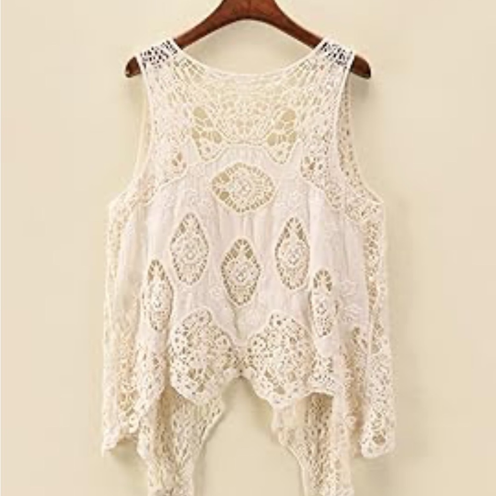 Boho Embroidered Women's Open Front Cardigan Festival
